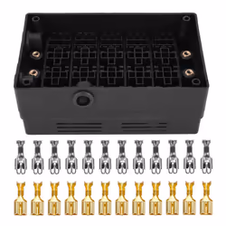 Car Blade Relay Socket Black Box 18 Way Blade For Automotive Marine