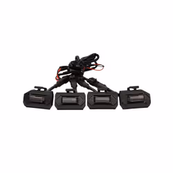 4PCS Car LED Front Grill Lights External Grill Lamp Smoke