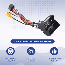 Stereo Audio 16 PIN Android Power Wiring Harness Adapter + Canbus Box