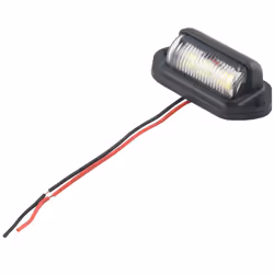 2Pcs 12V LED Number License Plate Light for Car Boats Motorcycle