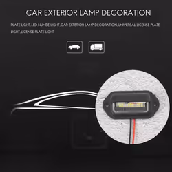 2Pcs 12V LED Number License Plate Light for Car Boats Motorcycle