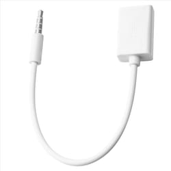 3.5mm Male AUX Audio Plug Jack To USB 2.0 Female Converter Cable