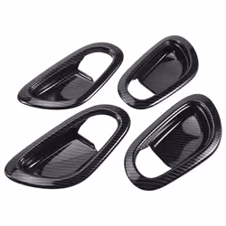 for Navara NP300 2016-2021 Carbon Fibre Car Door Handle Cover
