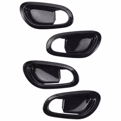 for Navara NP300 2016-2021 Carbon Fibre Car Door Handle Cover