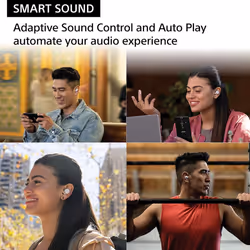 Sony LinkBuds S Black Earplug TWS Bluetooth Earphones for iPhone and Android