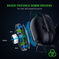 Gaming Earphones Razer BlackShark V2 X USB Black Headworn Wired Earphones