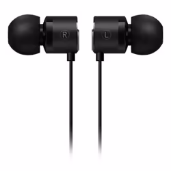 OnePlus Type-C Bullets with microphone, black earbud wired headphones