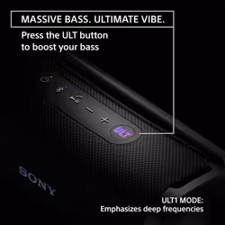 Bluetooth Speaker Sony ULT Field 1 Black 3.7V Compatible with Any Bluetooth Device