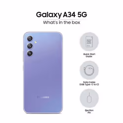 Smartphone Samsung Galaxy A34 A346B 5G Double SIM 6/128 GB - Purple