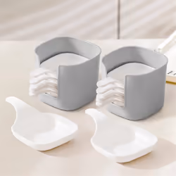 Dipping Plate Set with Storage Box Home Kitchen Seasoning Sauce Bowl