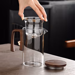 720ML Glass Teapot Water Separation Inner Container Magnetic Switch