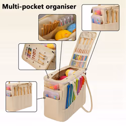 Sewing Knitting Bag Yarn Tote Storage Bag Wool Crochet Hooks B