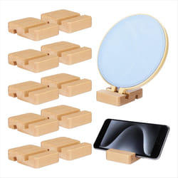 10 Pcs Embroidery Hoop Display Embroidery Hoop Wooden Base Holder