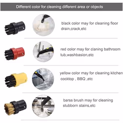 For Cleaner Floor Cloth Round Nozzle Scraper Steam Cleaning Parts