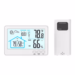 Wireless Weather Station Indoor Outdoor Thermometer A