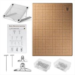 12x16 Inch Tassel Plate and Pin Set, Double Sided Grid