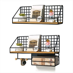 Wall Frame, Floating Wall Frame, Bedroom Decorative Storage Rack , B