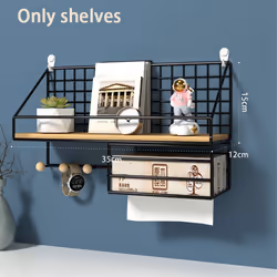 Wall Frame, Floating Wall Frame, Bedroom Decorative Storage Rack , B