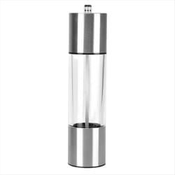 Pepper Mill Grinder Adjustable Coarseness Stainless Steel Refillable
