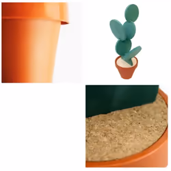 Cactus Coasters Heat Insulation DIY Home Tableware Coffee Cup Holder