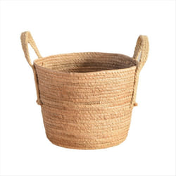 Woven Handheld Flower Baskets Rattan Plant Pots Storage Baskets B