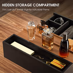 Wooden Cosmetics Storage Box Perfume Display Stand