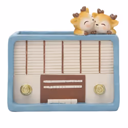 Flower Pot Retro Radio Succulent Plant Container