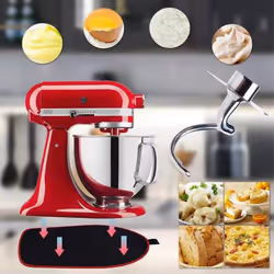 Beater Dough Hook for 4.5-5Quart Tilt- Stand Mixer Aid