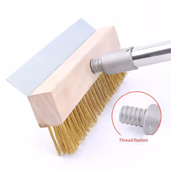 Pizza Oven Brush Grill Brush Removable Long Pole Grill Cleaning Tool