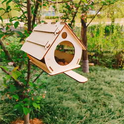 Hanging Bird Feeder DIY Assembled Garden Decoration Outdoor Indoor