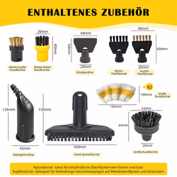 10-Piece Accessory Set For Steam Cleaners SC1, SC2, SC3, SC4