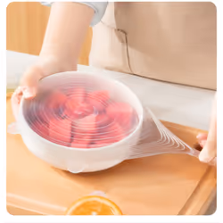 Food-Grade Silicone Fresh-Keeping Lid Multi-Purpose Bowl Lid.