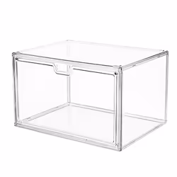 Display Stand Transparent Ladder Model Storage Box 36x27x22CM