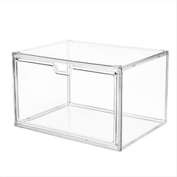 Display Stand Transparent Ladder Model Storage Box 36x27x22CM