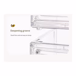 Display Stand Transparent Ladder Model Storage Box 36x27x22CM