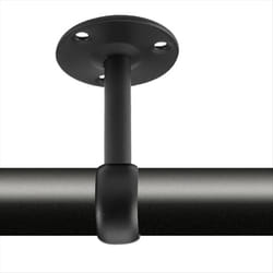 Curtain Rod Ceiling-Mount Bracket for 1 1/4-Inch Rod (8 PCS, Black)