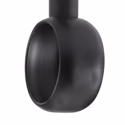 Curtain Rod Ceiling-Mount Bracket for 1 1/4-Inch Rod (8 PCS, Black)