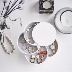 Rotating Multi-Layer Desktop Storage Box with Lid B