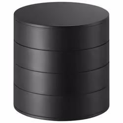 Rotating Multi-Layer Desktop Storage Box with Lid A