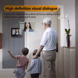 Wireless Intercom Doorbell Night HD-Vision 4.3in IPS Screen