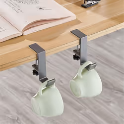Non-Punched Bag Hook Desk Side Bag Hanging Tool Gunmetal Gray