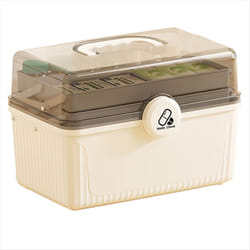 Portable Multi-Layer Medicine Organizer Box Large Capacity Kit A
