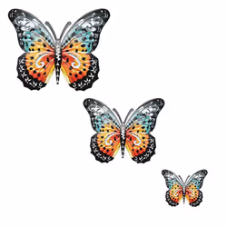Metal Butterfly Outdoor Wall Home Decor Wrought Iron Pendant
