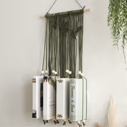 Tapestry Wall Decor, Woven Tapestry Wall Art to Hold Books,