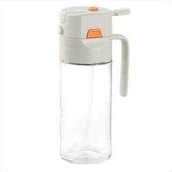 Oil Bottle for Cooking - Glass Olive Oil Sprayer and Pourer, White
