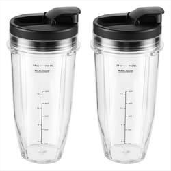 4 Pcs Blender Cups Replacement Parts 24oz with Lids Blender Cups