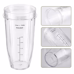 4 Pcs Blender Cups Replacement Parts 24oz with Lids Blender Cups