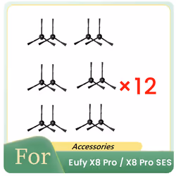 12 Pcs Side Brush For X8 Pro Robot Vacuum Cleaner Parts