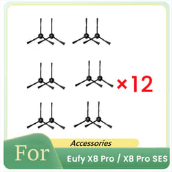 12 Pcs Side Brush For X8 Pro Robot Vacuum Cleaner Parts