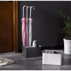 Umbrella Rack - Home Organizer for Umbrellas with Water Drainer,B